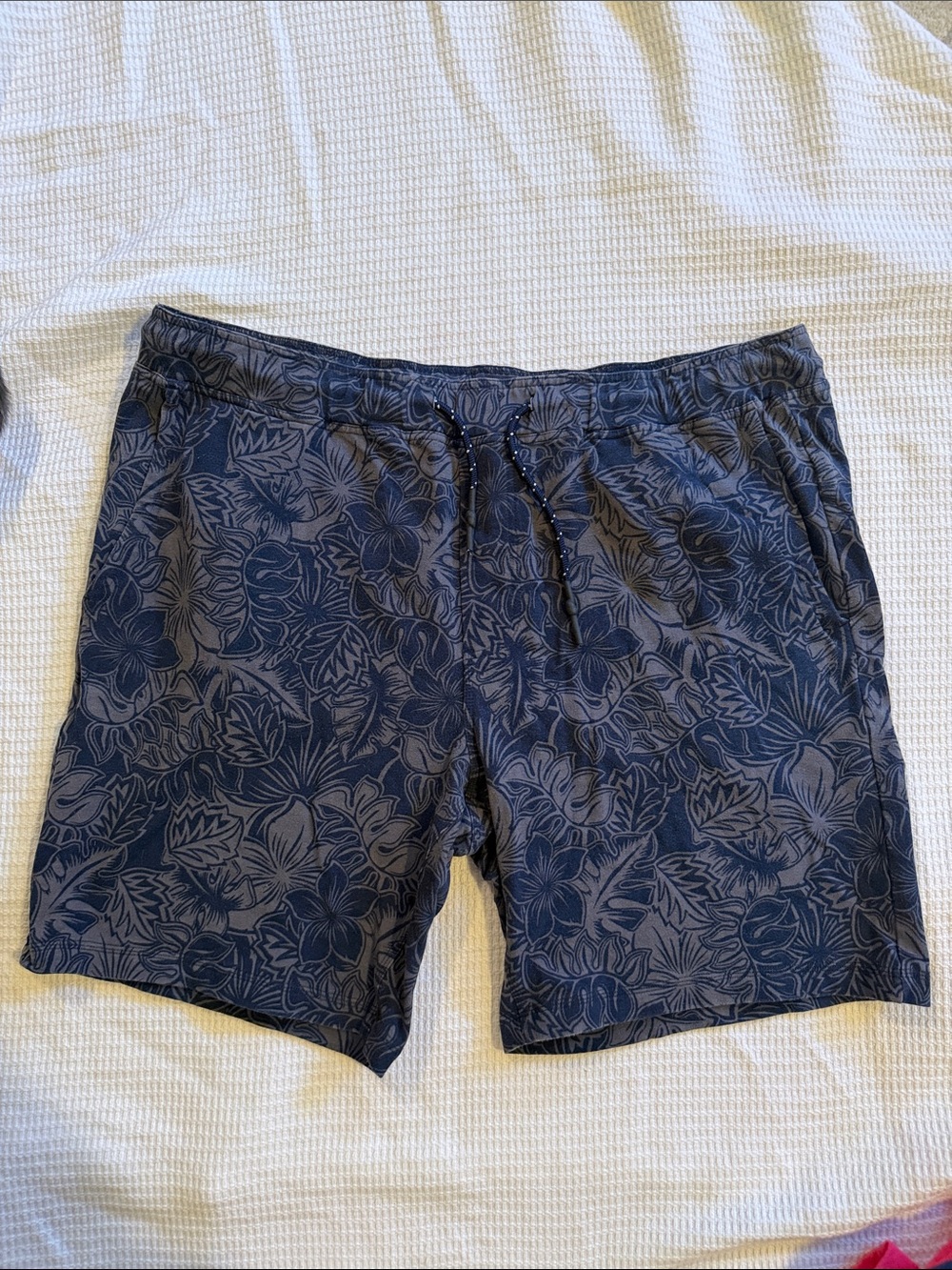 Men's Navy Floral Swim Shorts - Surfside Supply